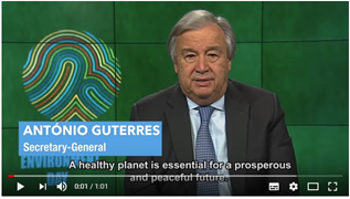 António Guterres (UN Secretary-General) on World Environment Day 2018 (5 June)