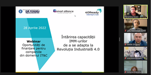28 aprilie 2022 - Prezentare REGIO la Webinarul ”Oportunitati de Finanțare pentru Companiile din Domeniul IT&C - 26180